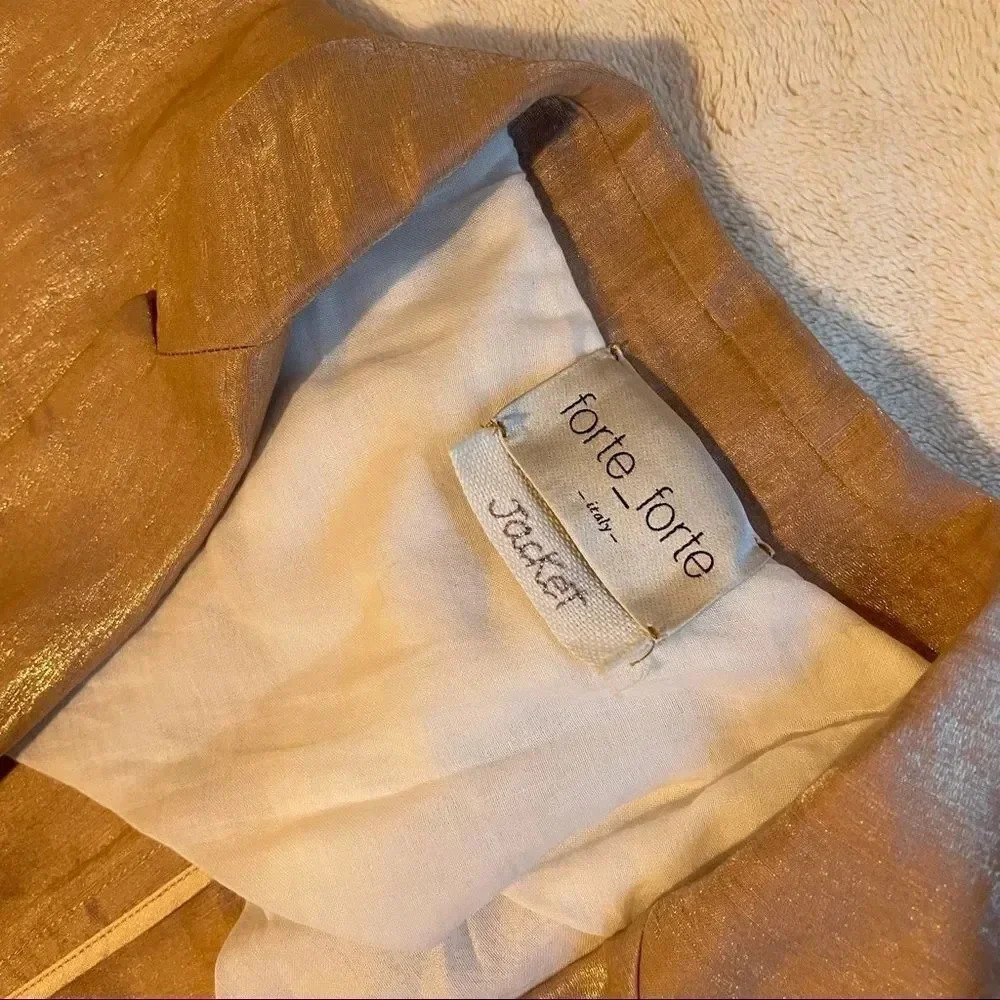 Forte Forte "Iridescent" jacket in satiny linen. - Picture 10 of 15